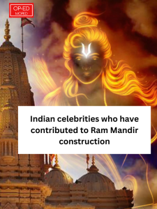 10 celebrities have actively participated in the construction of the Ram Mandir in Ayodhya