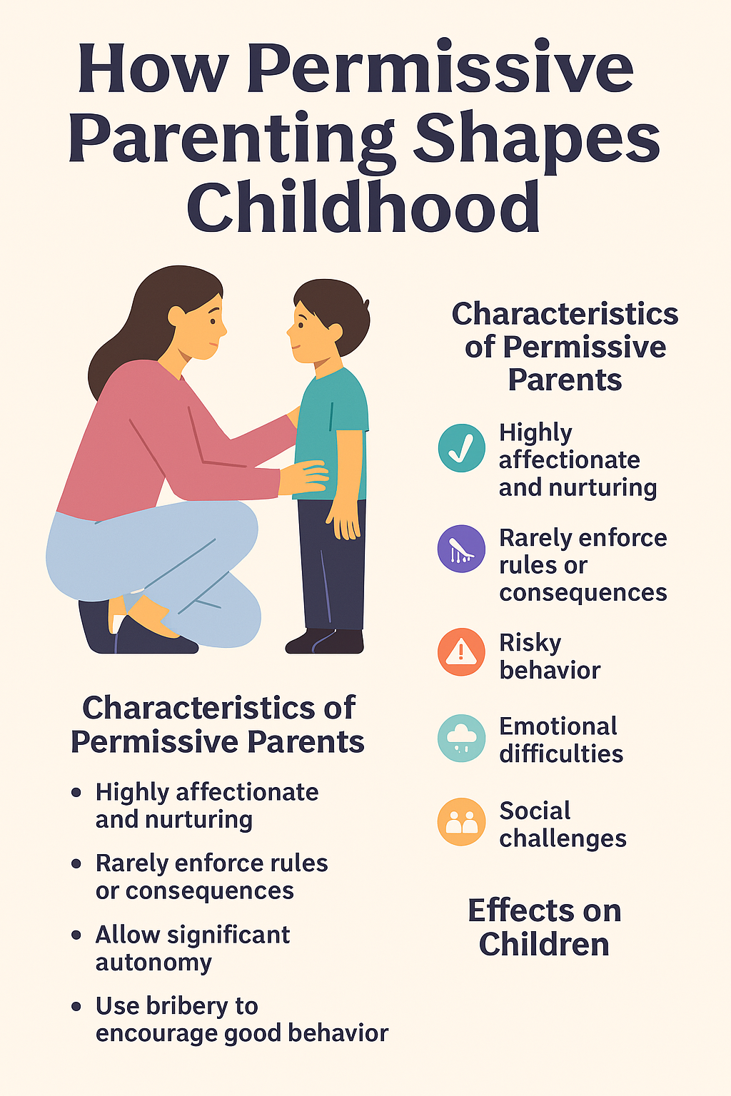 Being your child's best friend isn't always best for their growth. Learn how permissive parenting shapes behavior—and how to strike the right balance. 💬👶💡 #ParentingTips #ChildDevelopment #PermissiveParenting #PositiveParenting #MomLife #DadLife
