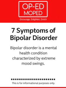symptoms of bipolar disorder in young people