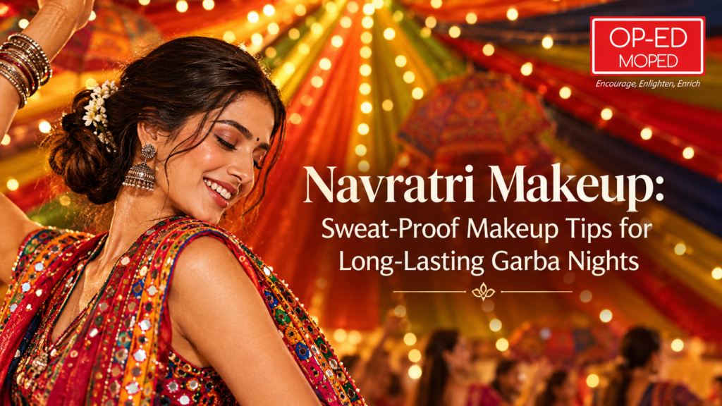 💃 Dancing all night at Garba but worried your makeup won't make it past the first few rounds? 👀 Sweat, heat, humidity and hours of dancing can turn even your best Navratri makeup look into a touch-up emergency. But your makeup doesn't have to melt with the dandiya! ✨ From sweat-proof base makeup and waterproof eye products to long-lasting lipstick and easy touch-up tricks, we've got the tips to help your makeup stay fresh through the celebrations. 💄 Save this before your next Garba night! 📲 Share it with your Garba gang ❤️ Like if you're ready to dance without worrying about your makeup ➕ Follow @oped.moped for more beauty, lifestyle, health and festive tips #OpedMoped #NavratriMakeup #GarbaMakeup #Navratri #GarbaNight #Dandiya #MakeupTips #SweatProofMakeup #LongLastingMakeup #FestiveMakeup #BeautyTips #IndianBeauty